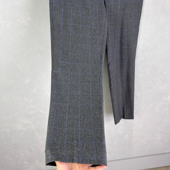 Saks Fifth Avenue men’s size 36 x 31 wool dress pants slim leg gray blue plaid - Picture 4 of 15